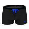 Boxer de bain homme uni avec logo rubber print