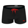 Boxer de bain homme uni avec logo rubber print