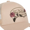 Casquettes femme baseball Von Dutch Logo Roses Casquettes femme baseball Von Dutch Logo Roses