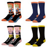Lot de 4 paires de chaussettes Homme Dragon Ball Z Songoku Buu