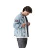 Veste Jeans homme Max Used Bleu Veste Jeans homme Max Used Bleu