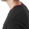 T-shirt homme col rond stretch avec print et bords contrastés Man