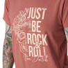 T-shirt femme à col rond avec print Rock