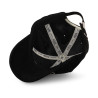 Casquette baseball en suedine Black