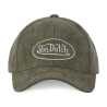 Casquette baseball en suedine Kaki