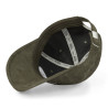 Casquette baseball en suedine Kaki