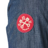 Chemise homme chambray avec print et badges Speed Chemise homme chambray avec print et badges Speed