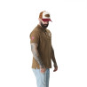 Polo homme avec logo et badges en coton Calif Polo homme avec logo et badges en coton Calif