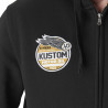Sweat zippé à capuche homme avec badges moto Matty Sweat zippé à capuche homme avec badges moto Matty