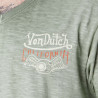 T-shirt homme col V en slub avec traitement et print Naive T-shirt homme col V en slub avec traitement et print Naive
