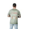 T-shirt homme col V en slub avec traitement et print Naive T-shirt homme col V en slub avec traitement et print Naive
