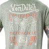 T-shirt homme col V en slub avec traitement et print Naive T-shirt homme col V en slub avec traitement et print Naive