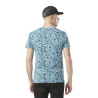 T-shirt homme col v imprimé en coton Tyron
