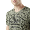 T-shirt homme col v imprimé en coton Tyron T-shirt homme col v imprimé en coton Tyron