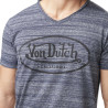 T-shirt homme col v avec traitement en coton Ron T-shirt homme col v avec traitement en coton Ron