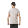T-shirt homme col v avec traitement en coton Ron