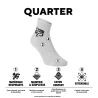 Lot de 6 paires de chaussettes quarter homme Freegun blanc