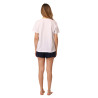 Ensemble de pyjama court femme Blanc et Navy Ensemble de pyjama court femme Blanc et Navy