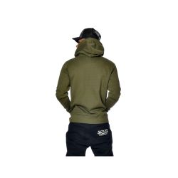 Sweat homme zippé à capuche imprimé devant Sliman