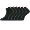 Lot de 6 paires de chaussettes Quarter homme F9300 Noir