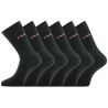 Lot de 6 paires de chaussettes de ville homme F9630 Noir