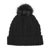 Bonnet femme Pompon Black