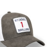 Casquette Trucker premium avec filet Suédine Dossard