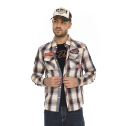 Chemise à carreaux à...