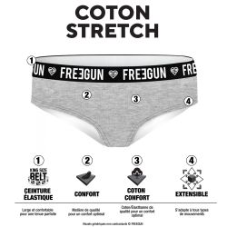 Lot de 3 culottes femme en coton Ethnik