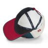 Casquette baseball avec filet et patch en bouclette et broderie Terry