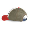 Casquette baseball avec filet et patch en bouclette et broderie Terry