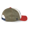 Casquette baseball avec filet et patch en bouclette et broderie Terry