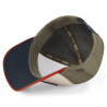 Casquette baseball avec filet et patch en bouclette et broderie Terry