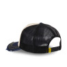 Casquette trucker avec filet effet bambou et print devant Crew
