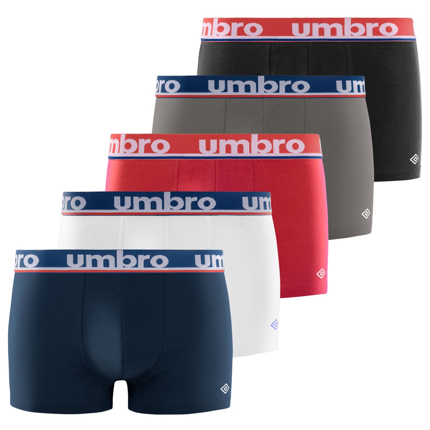 Lot de 5 Boxers coton homme uni Lot de 5 Boxers coton homme uni