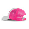 Casquette trucker bicolore avec filet avec patch Fluo