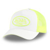 Casquette trucker bicolore avec filet avec patch Fluo