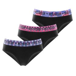 Lot de 3 culottes femme en coton Ethnik