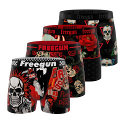 Lot de 4 boxers homme Rock...