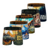 Lot de 5 boxers homme Vintage outdoor Garantie 2 ans