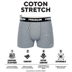 Lot de 6 boxers homme en coton FRGN Line