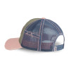 Casquette trucker avec filet effet usé et patch brodé Used