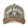 Casquette trucker avec effet usé avec broderie Xavier