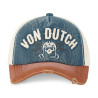 Casquette trucker avec effet usé avec broderie Xavier