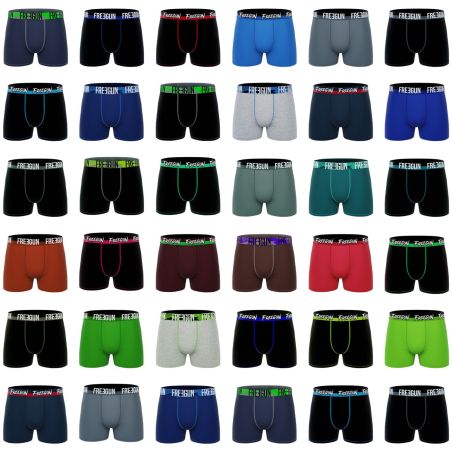 Pack Surprise de 5 Boxers homme en coton