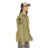 Veste militaire femme avec patchs Lips Veste militaire femme avec patchs Lips