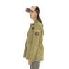 Veste militaire femme avec patchs Lips Veste militaire femme avec patchs Lips