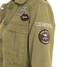 Veste militaire femme avec patchs Lips Veste militaire femme avec patchs Lips