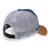 Casquette trucker avec filet et visière effet liège Madrid