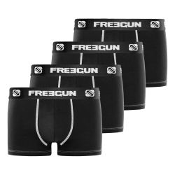 Lot de 4 Boxers homme coton Noir